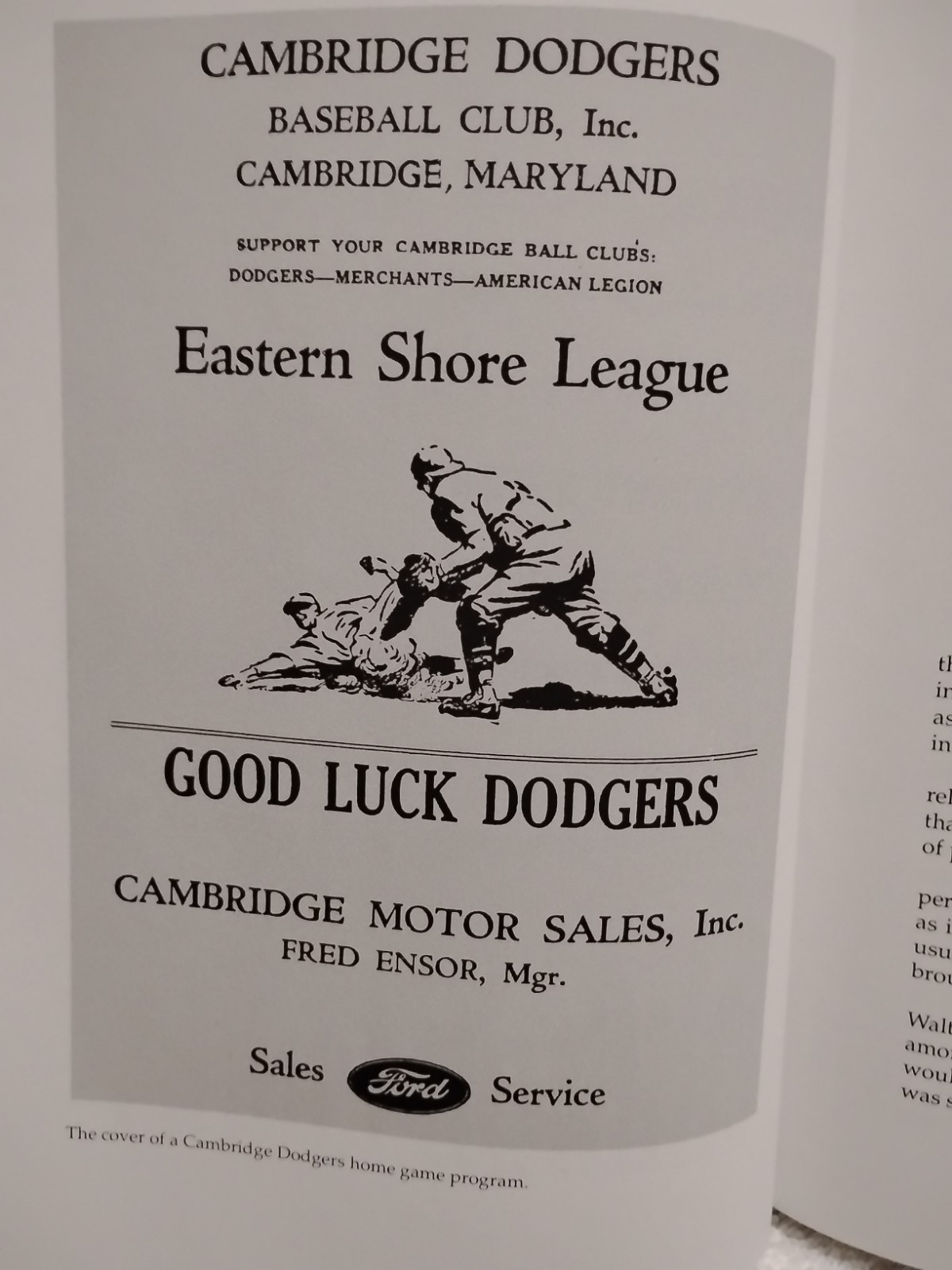 The Eastern Shore Baseball League by William W. Mowbray HC 1989 1st Edition