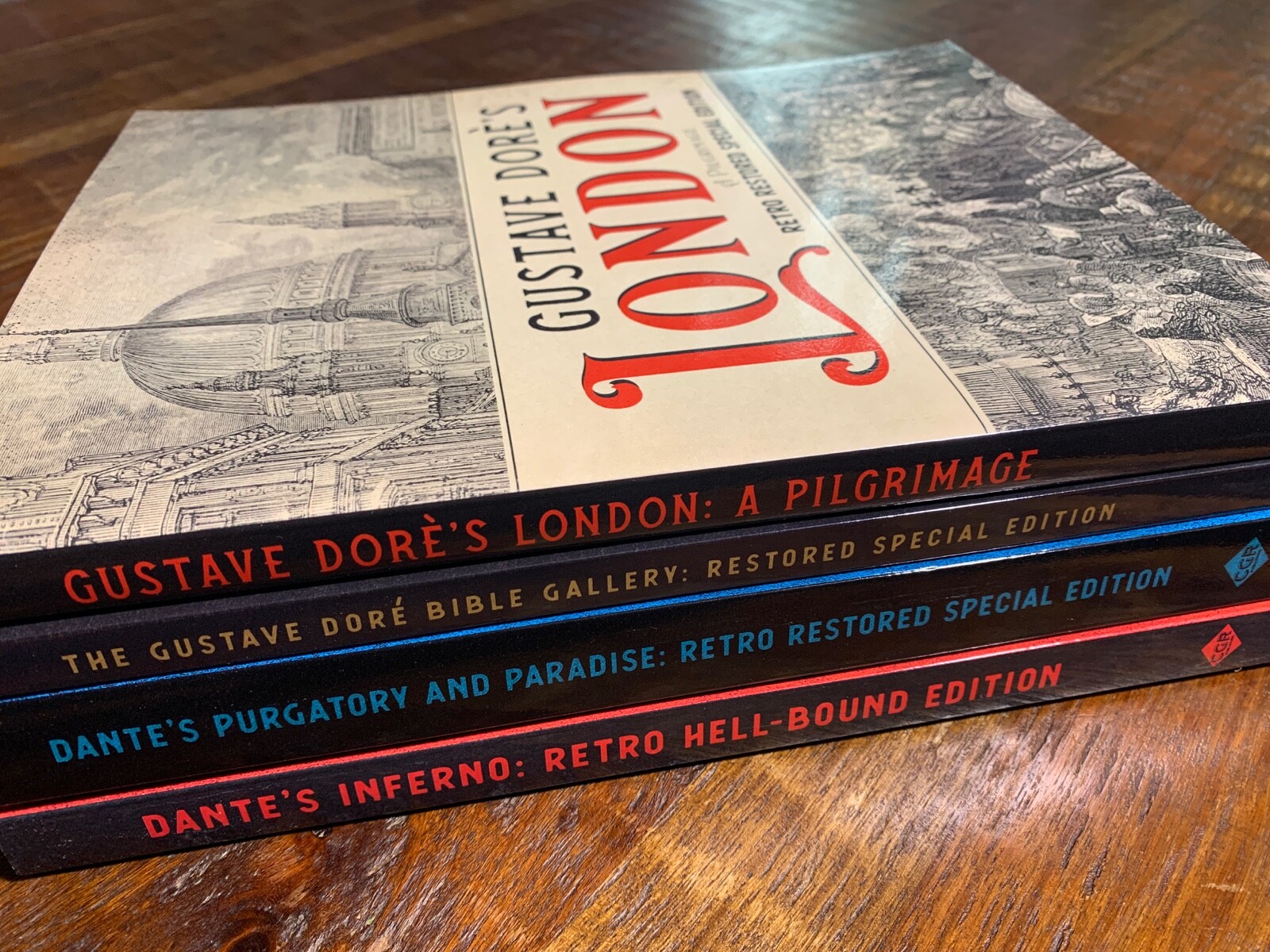Gustave Dorè 4-Book Bundle: London, Dante’s Inferno, Purgatory & Paradise NEW