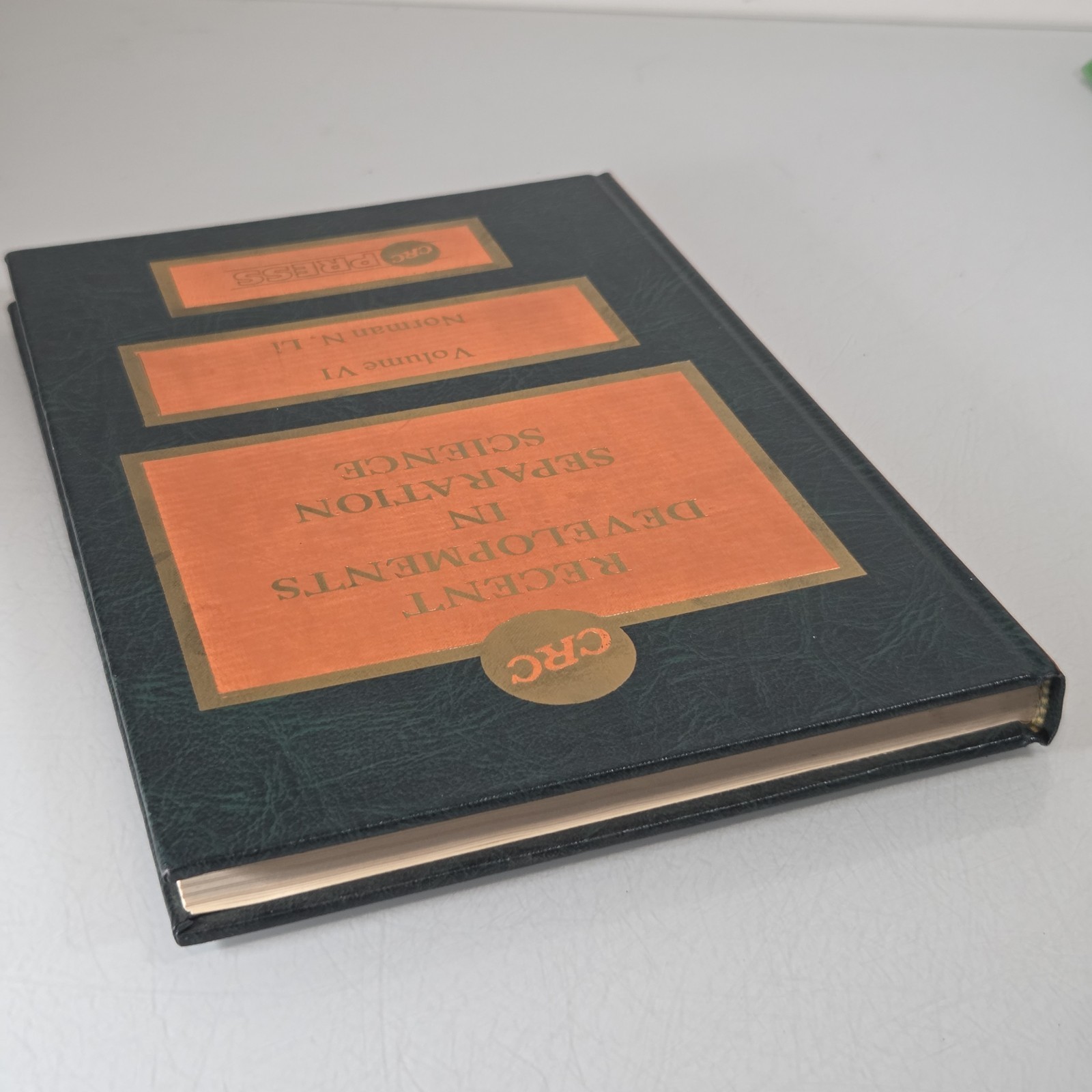 CRC Press Recent Developments in Separation Science Volume VI Norman Li