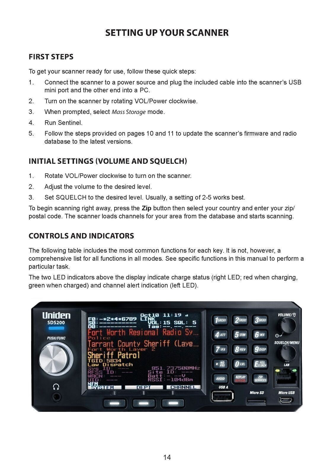 UNIDEN SDS200 Instructions Operating User Manual Guide – TOUGH SPIRAL BINDING