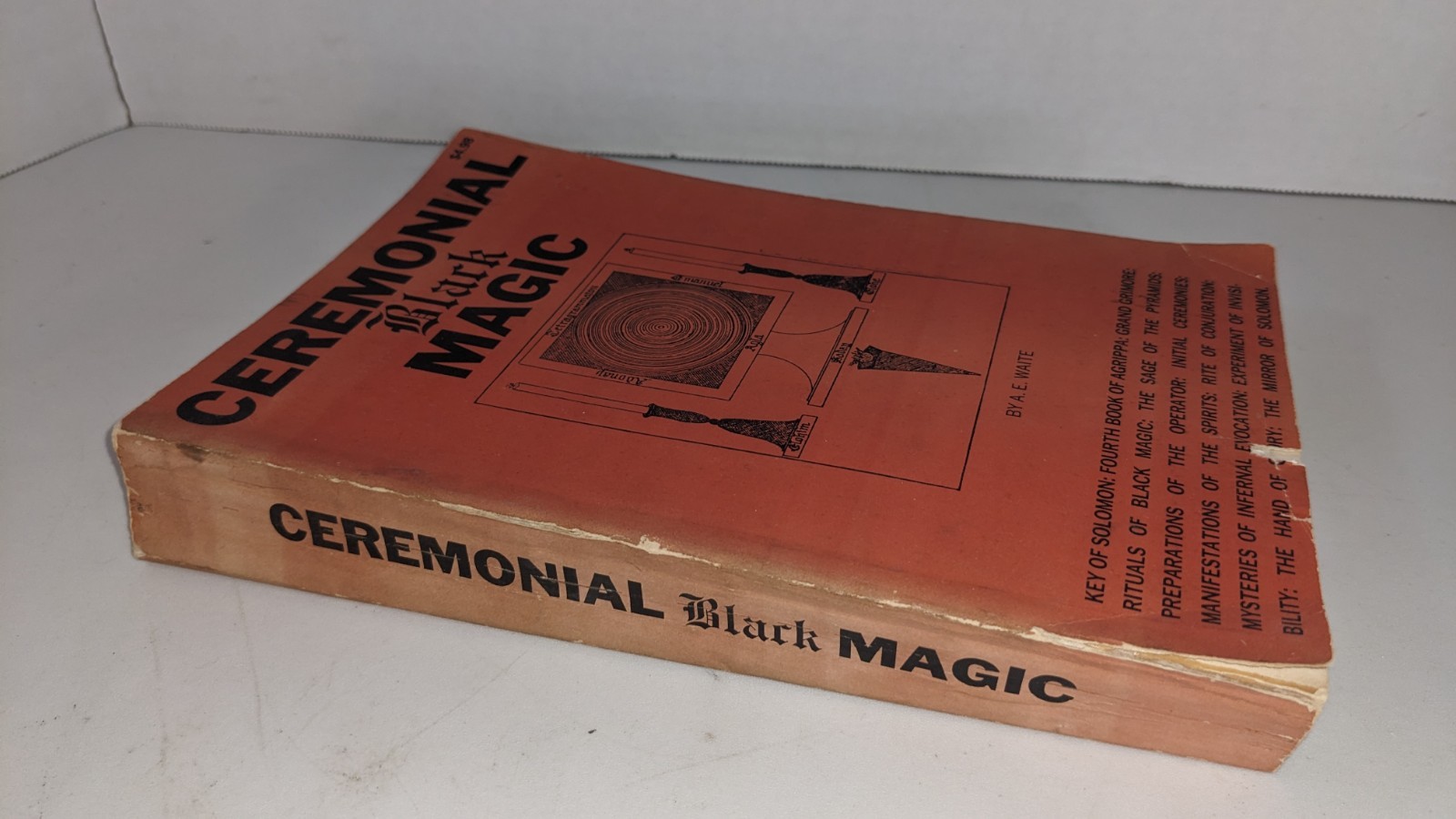 RARE Ceremonial Black Magic by A. E. Waite Occult Ritual Paperback 1969 1st Ed.