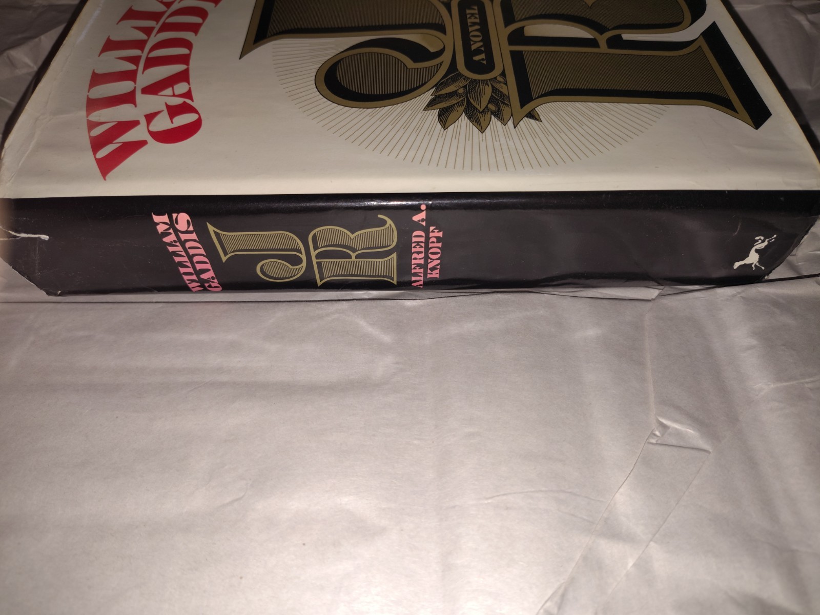 William Gaddis – JR, True First Edition, First Printing – Not BCE ,VG+ Mylar Cov