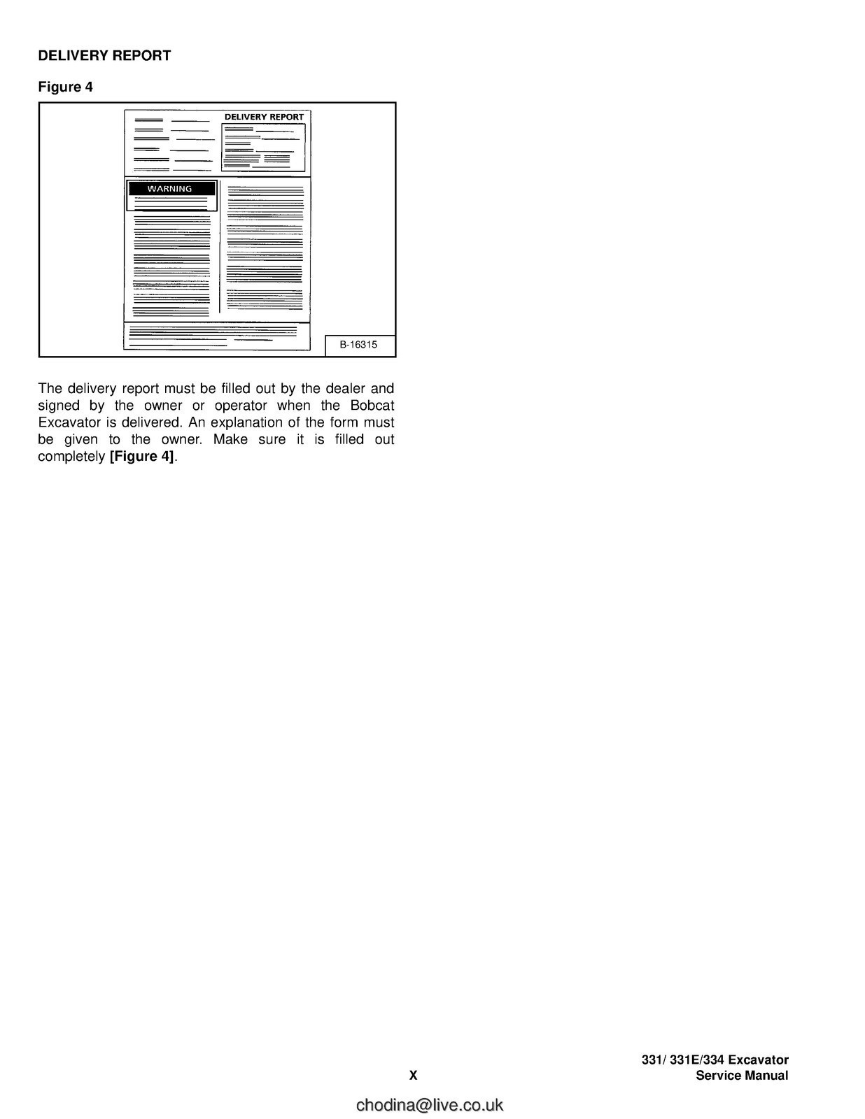 BOBCAT 331 331E 334 G Series Compact Excavator Service Manual , FOLDOUTS