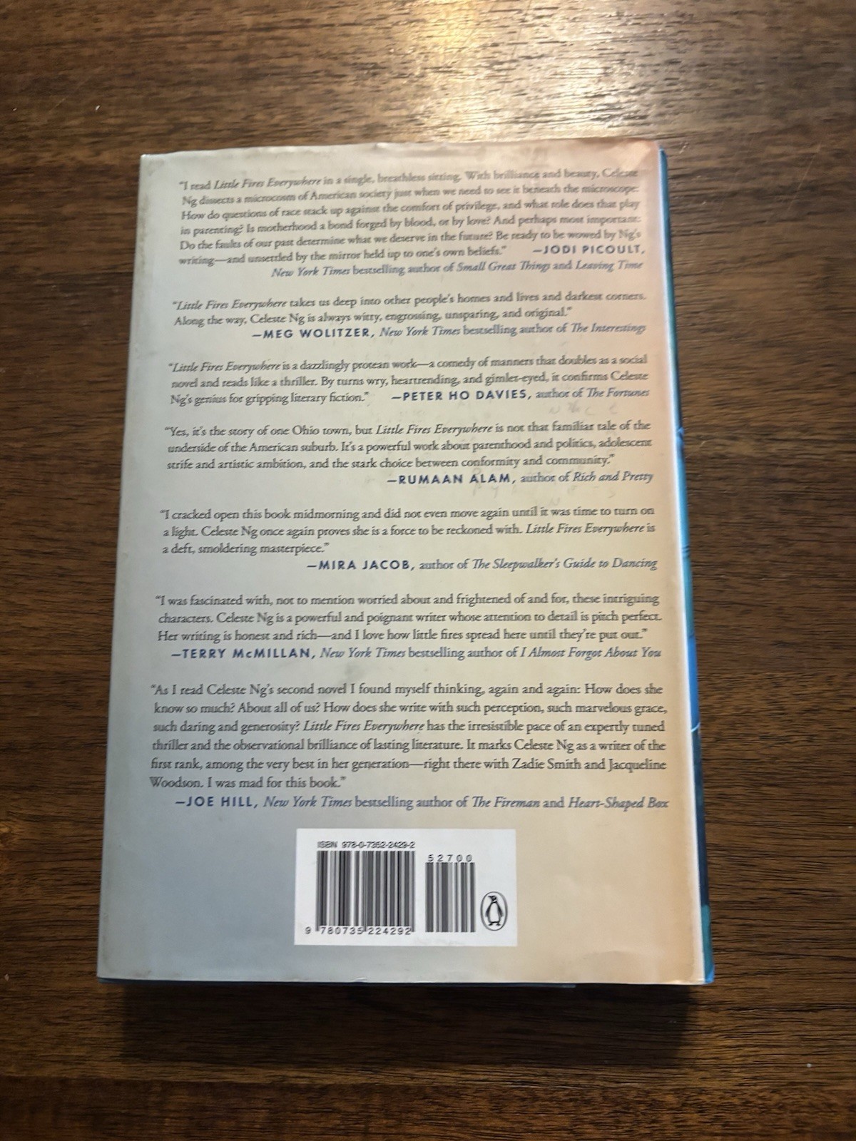 SIGNED Little Fires Everywhere by Celeste Ng 1st Printing First Edition 2016 HC