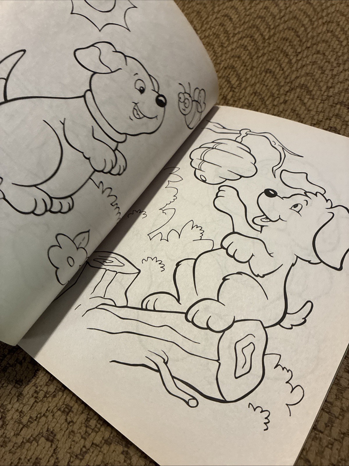 Bendon Playful Puppies Giant Coloring Activity Book Tear Share 150+ Pages New