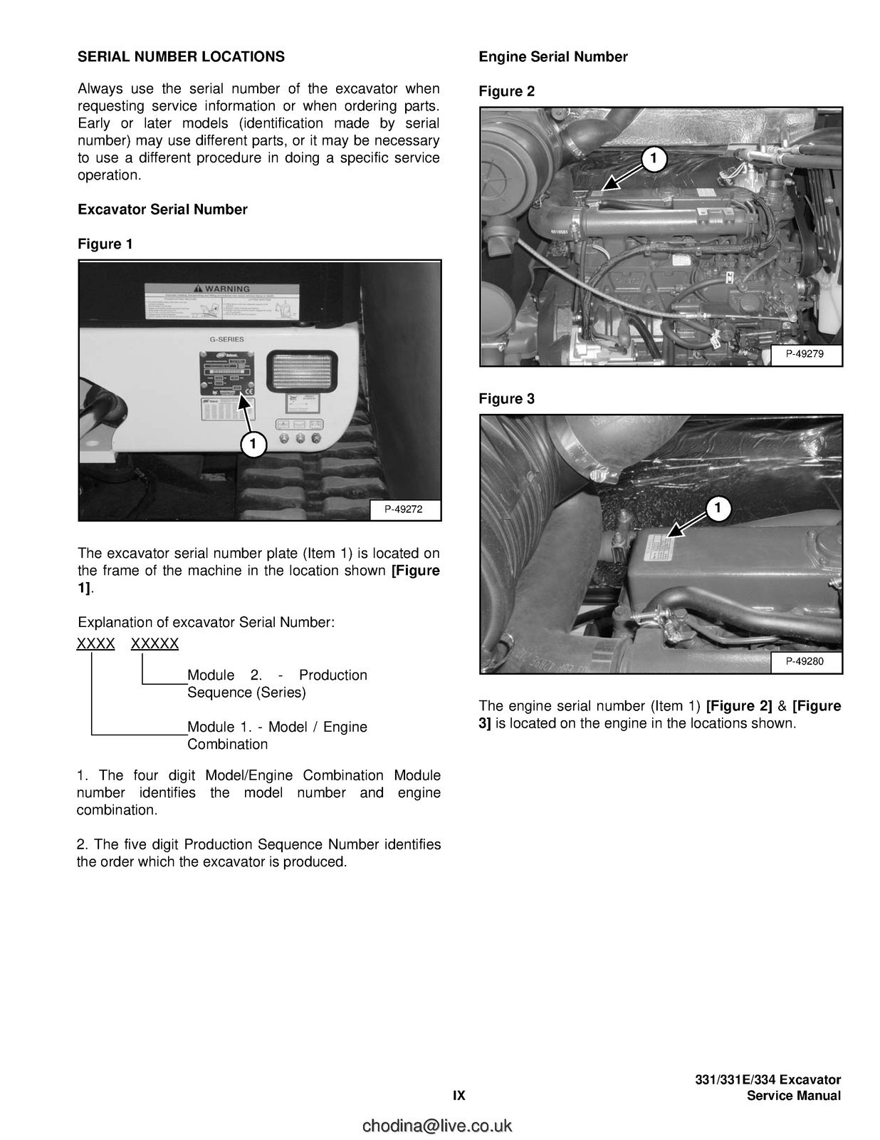 BOBCAT 331 331E 334 G Series Compact Excavator Service Manual , FOLDOUTS