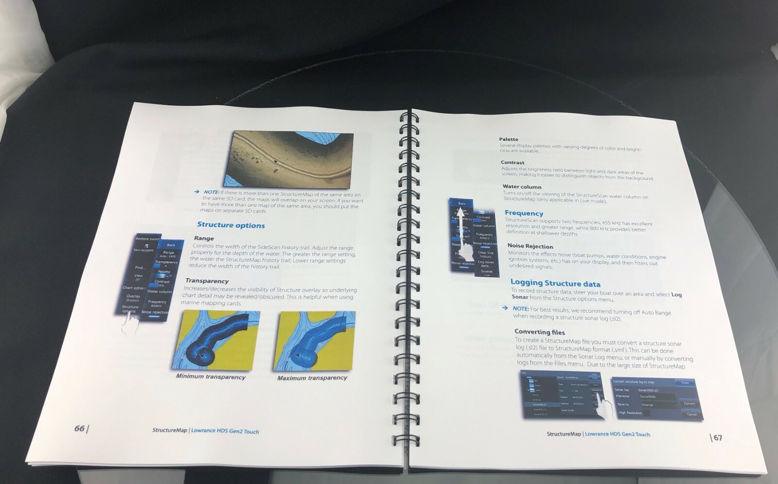 Lowrance HDS Gen 2 Touch Operator Manual User Guide Instructions COIL BOUND