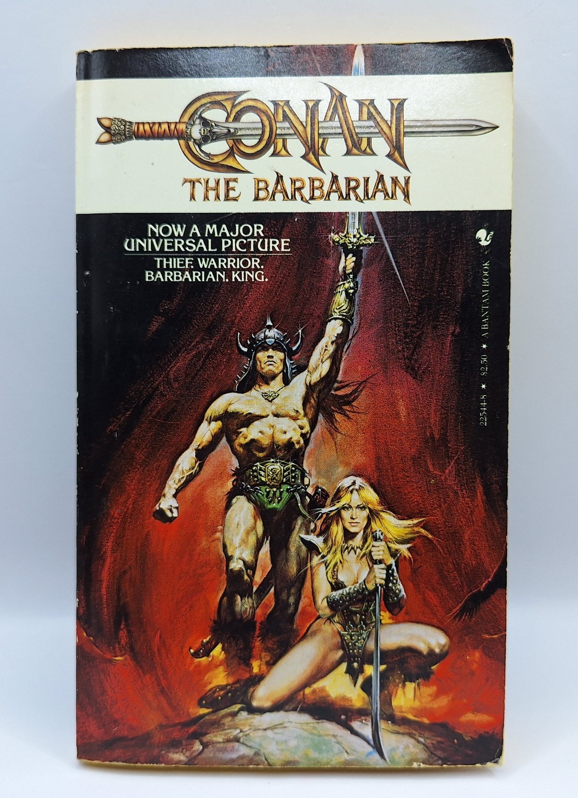 CONAN THE BARBARIAN Movie Novel Bantam 1982 1st Printing Paperback VGC