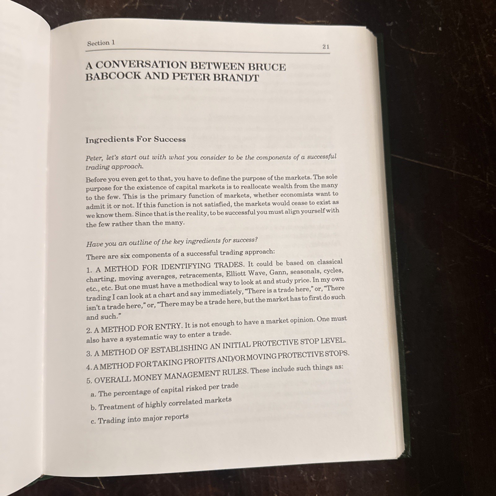 TRADING COMMODITY FUTURES WITH CLASSICAL CHART PATTERNS, PETER BRANDT