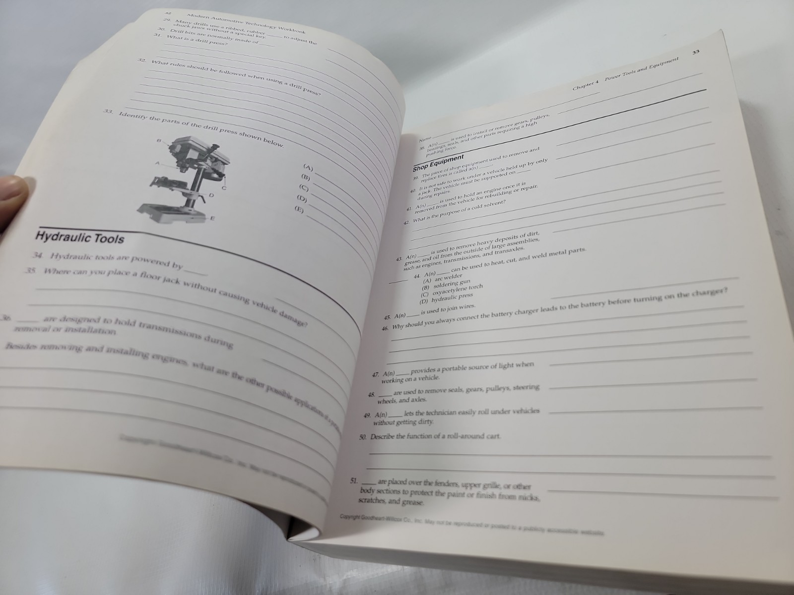 Modern Automotive Technology Workbook
