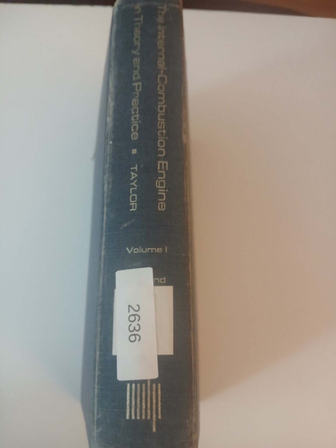 Internal-Combustion Engine Theory Practice Taylor 1966 Second Edition MIT Press