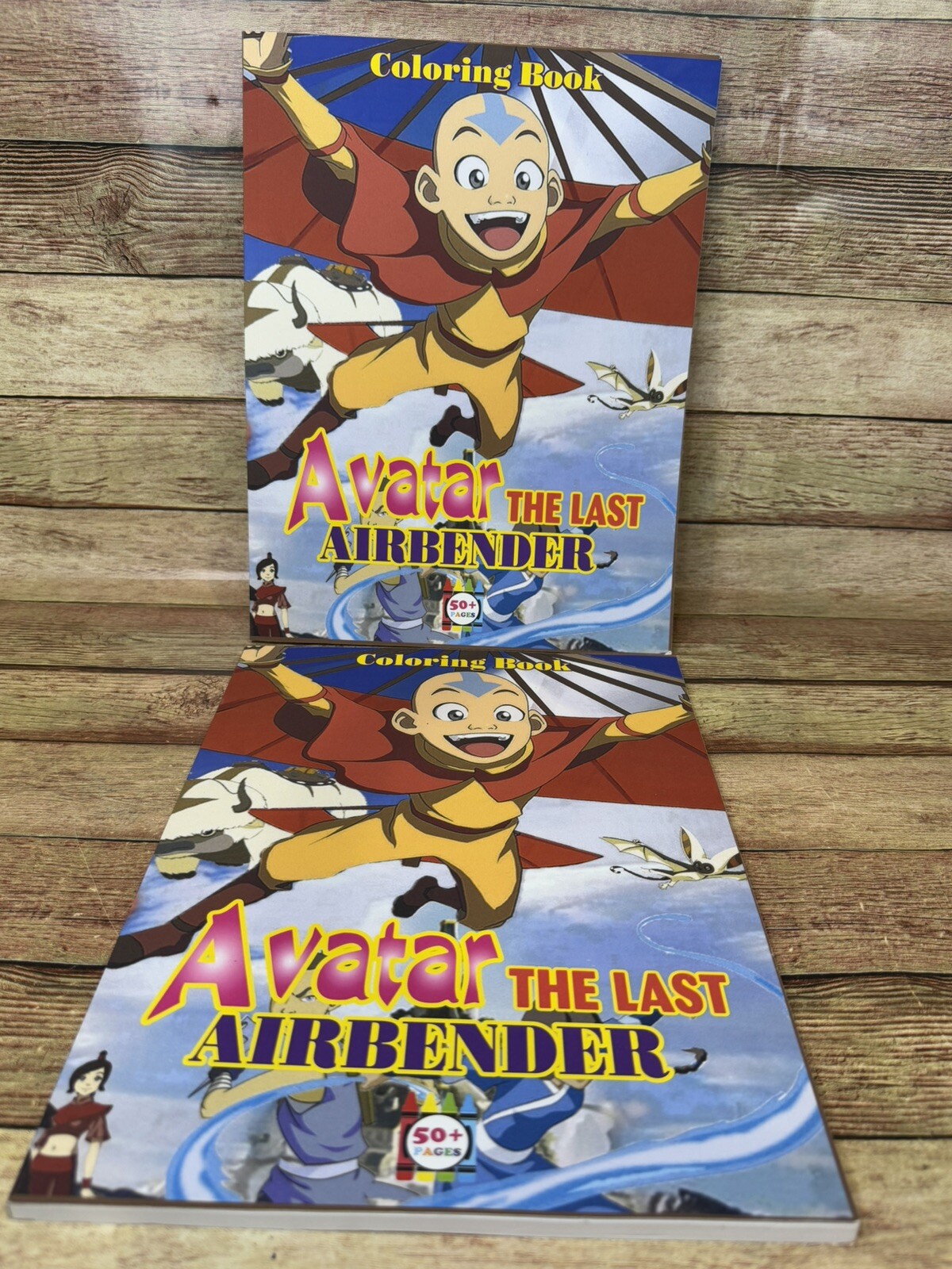 Avatar The Last Airbender Coloring Book Set Of 2 Not Used CR 2021 50 Pages Each