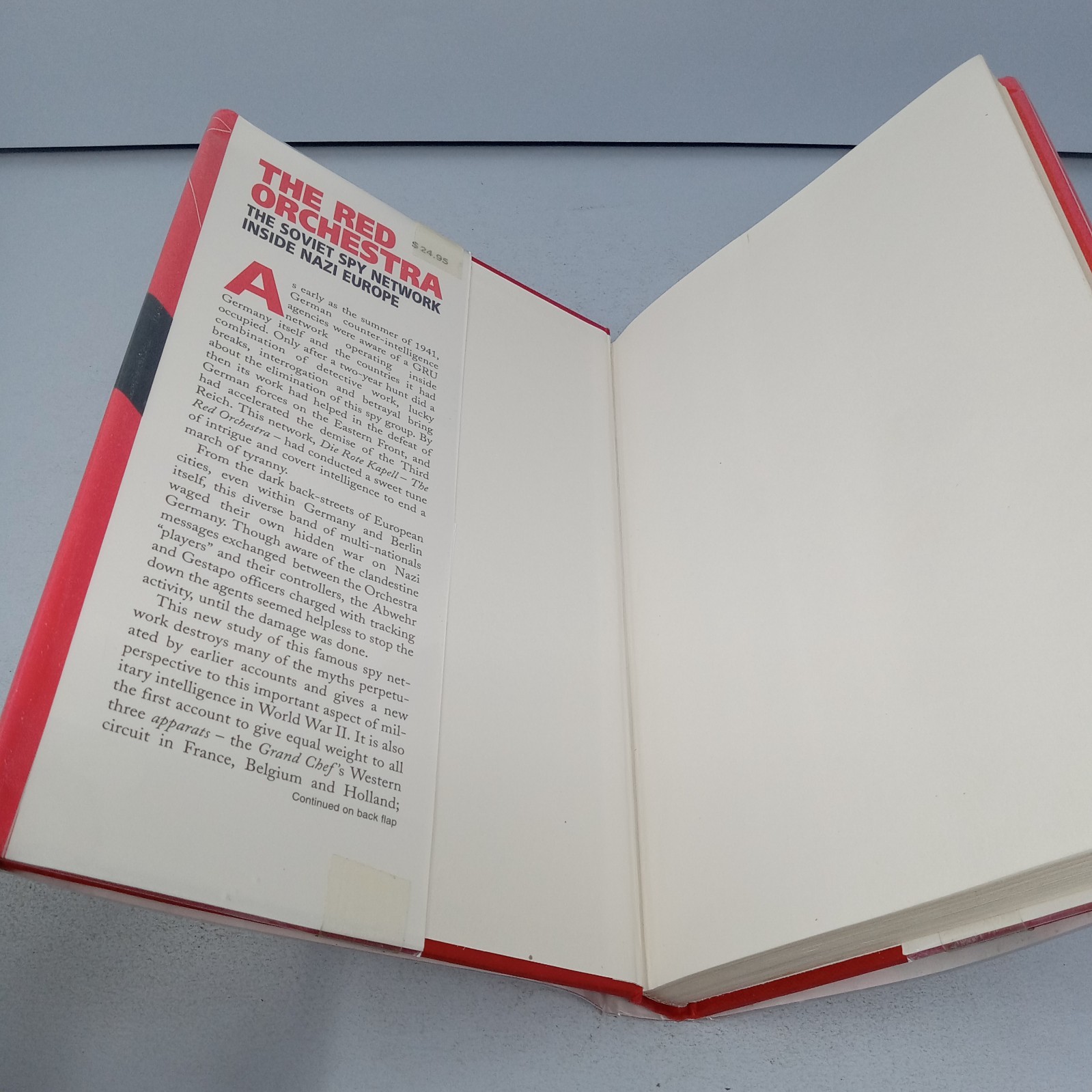 The Red Orchestra: 1996 John Wiley & Sons Hardcover by V. E. Tarrant