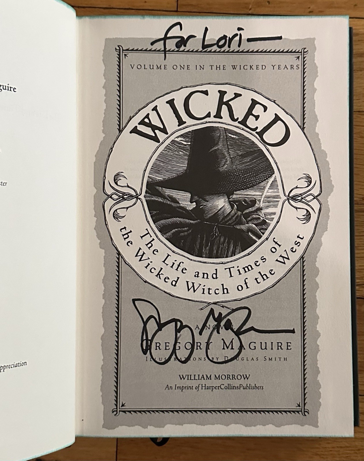 SIGNED Gregory Maguire Wicked Deluxe Hardcover Edition, 1st Print Sprayed Edges